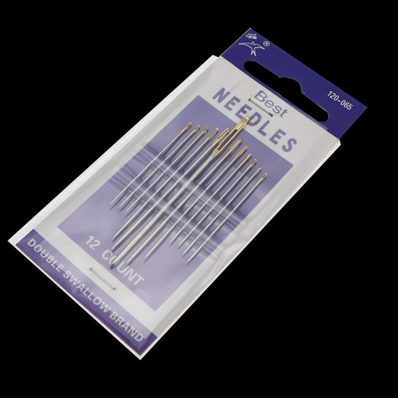 Beading Needle Tools for Jewelry Making DIY Hand stitches Sewing Needles DIY Embroidery Big Eyes Steel Needle: 12PCS 120-065