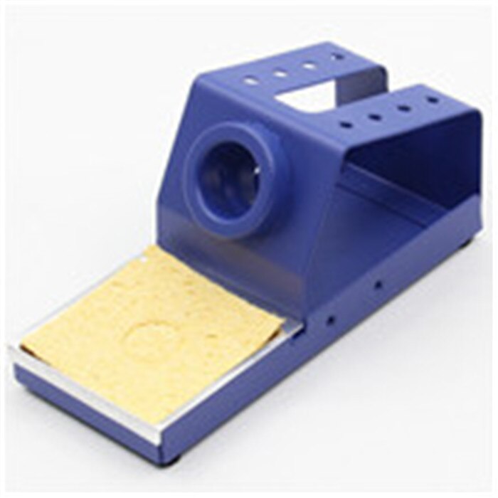 1pcs Metal Material Soldering Iron Stand with Sponge For 936 Soldering Station 907 Soldering Handle 900M Series: Metallic blue
