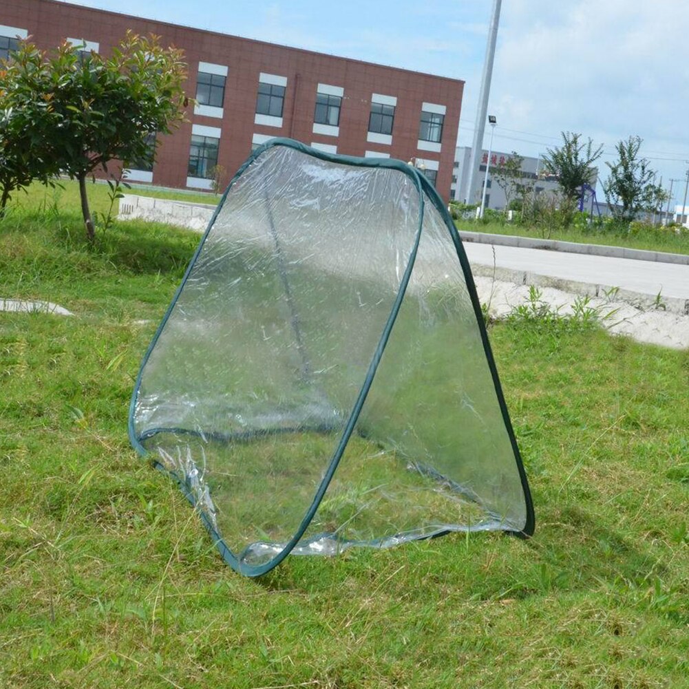 Mini Plant Insect-proof Triangle Folding Vegetable Garden Warm Protective Transmitting Greenhouse Cover Outdoor Growing