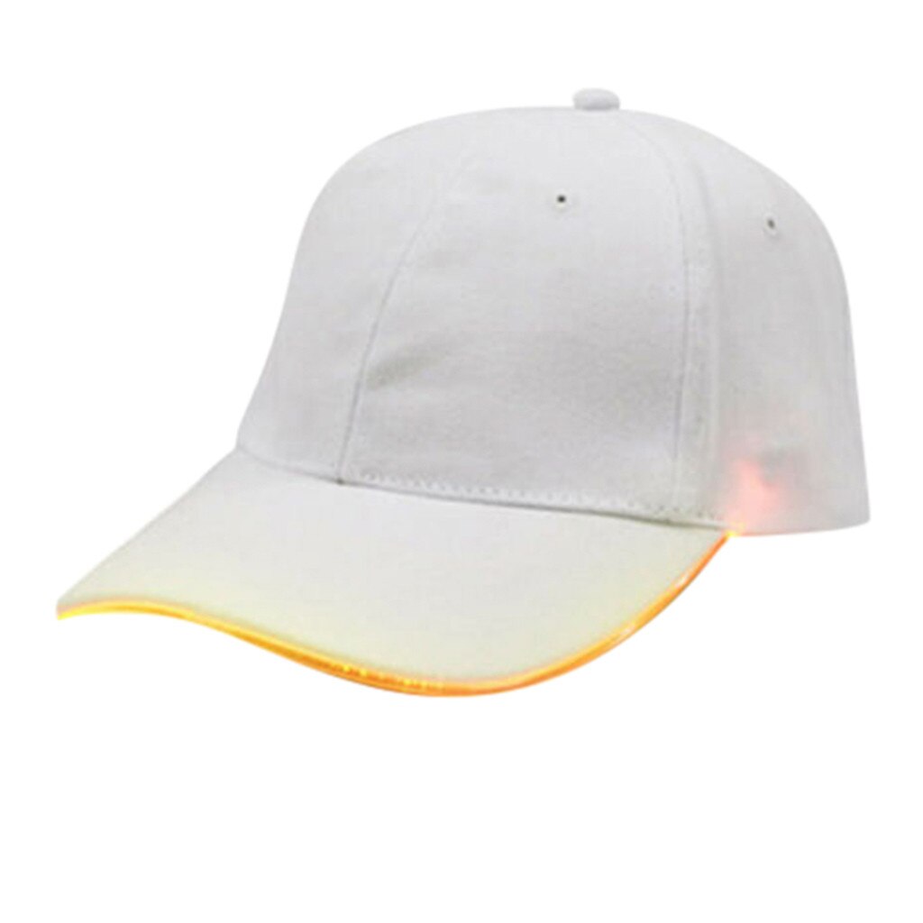 Casquette à visière lumineuse avec Led, nouvelle décontracté, de Baseball, Hip-hop, ajustable, pour le sport