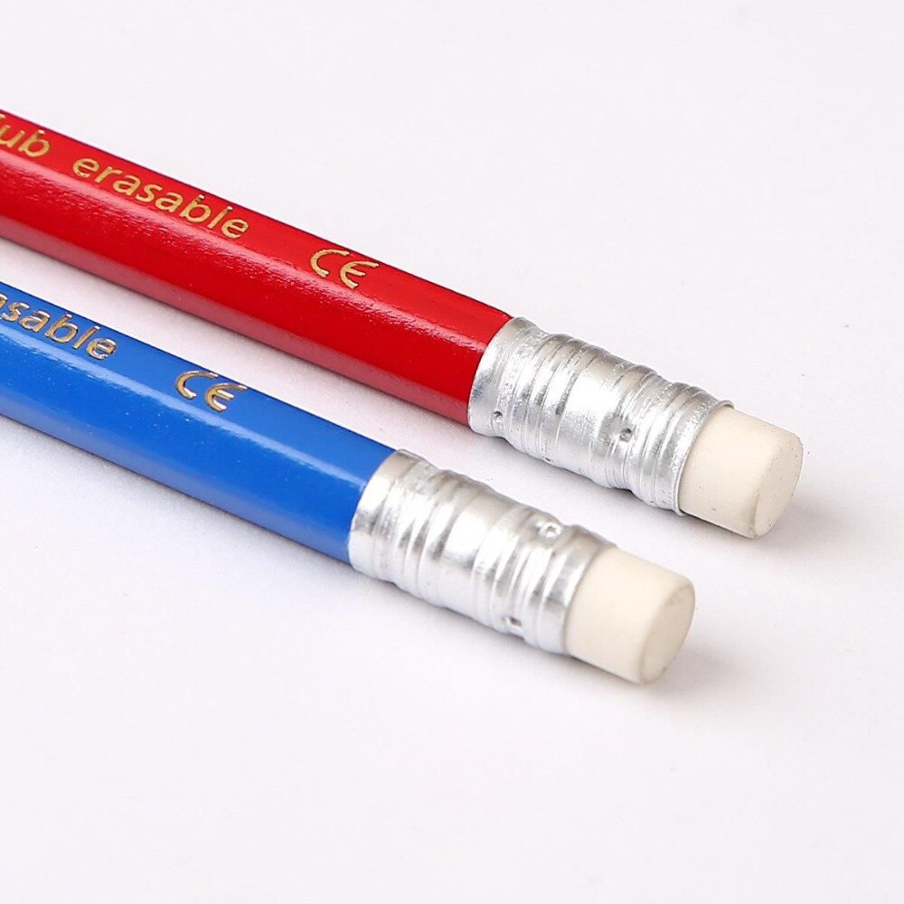 Staedtler 14450 fargeblyanter rød/blå slettende blyant tegne skrive skrivesaker 12 stk/eske