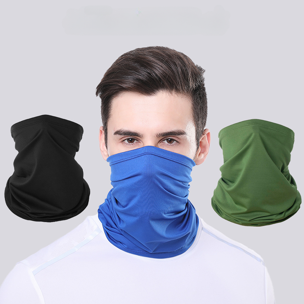 Bandana de couleur unie, haute élasticité, sans couture, guêtre, bandeau, cyclisme, alpinisme, bouclier facial, écharpe pour hommes