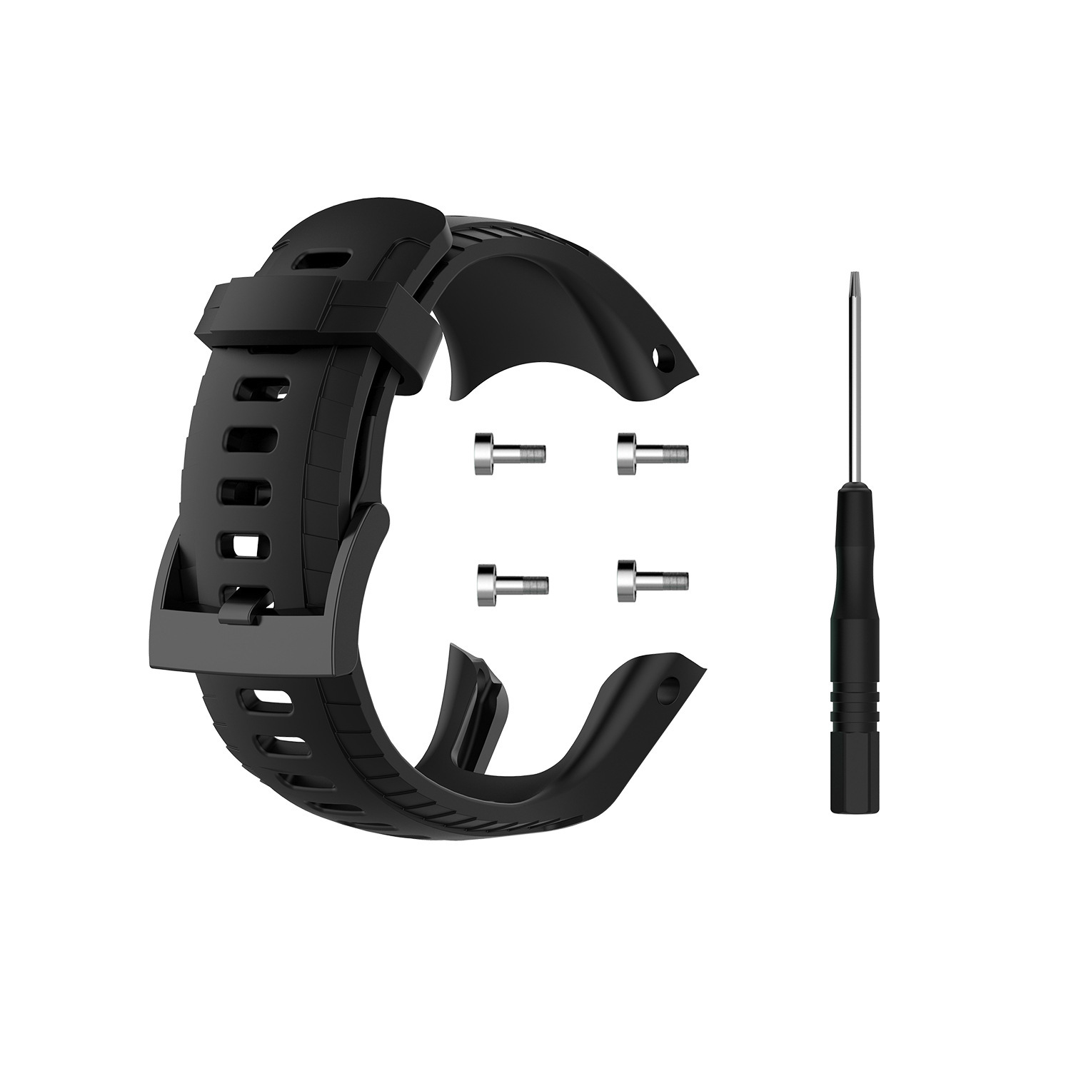 Silicone Strap For Suunto 5 SmartWatch Replacement Bracelet Wristband For Suunto 5 Watch Accessories: black