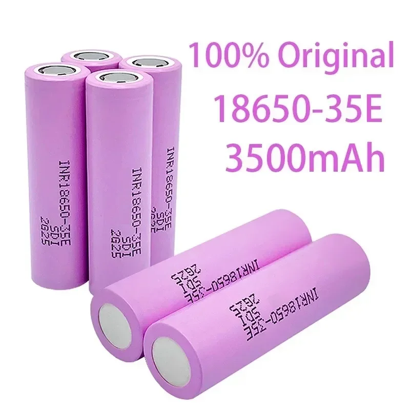 100% original 18650 3500mah 20th discharge inr18650 35e 3500mah 18650 3.7v li ion rechargeable battery