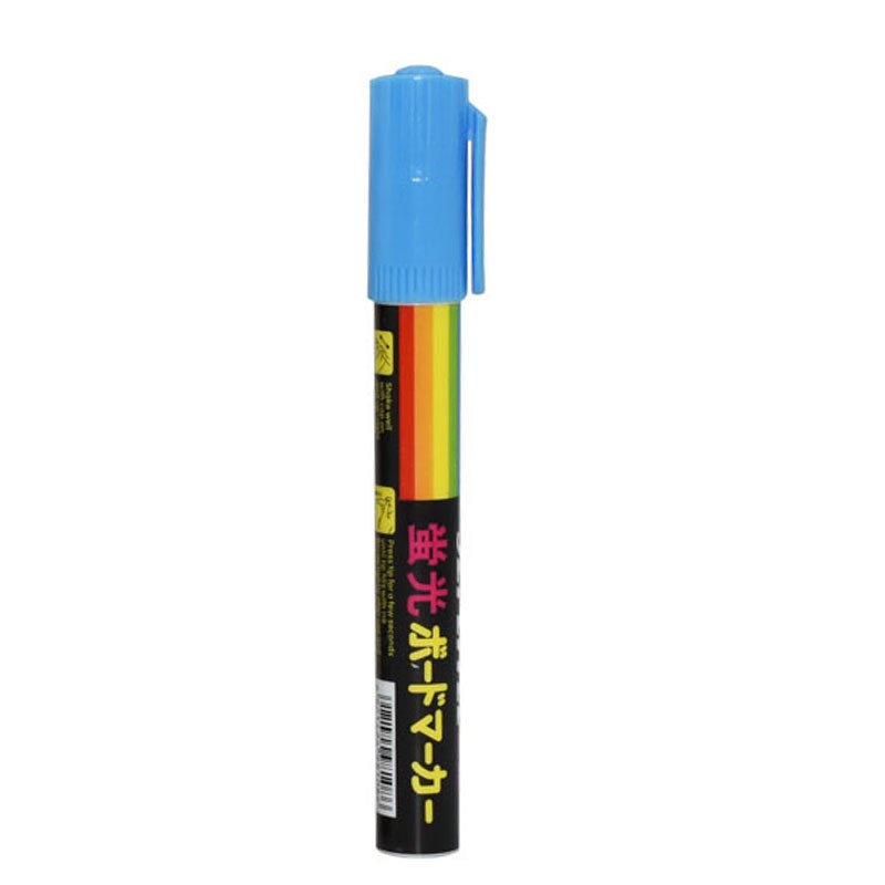 1 st led-överstrykningspennor penna drottning bee markörpenna 138 mm 8 färger valfri avfasning spets pensel biodlingsverktyg: Blå