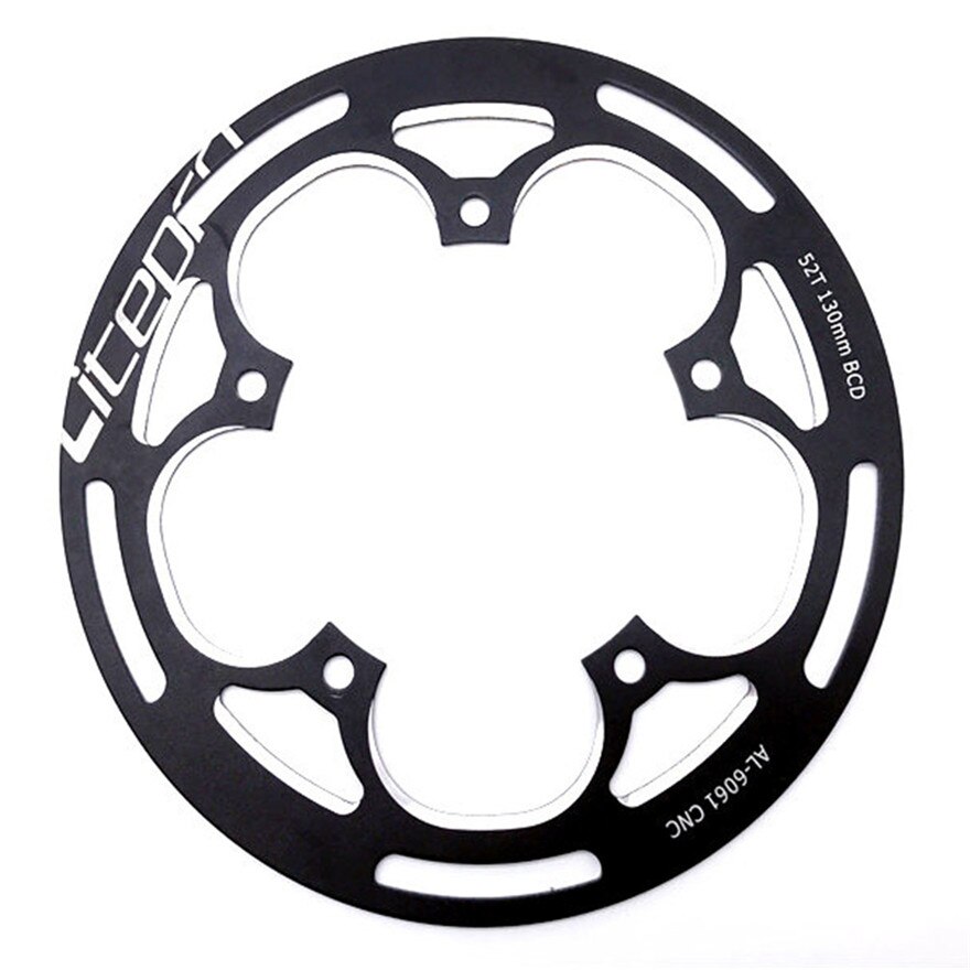 Litepro krank til 130 bcd 52/53t kædehjul mtb mountainbike kranksæt beskytter landevejscykel beskyttelse kædering