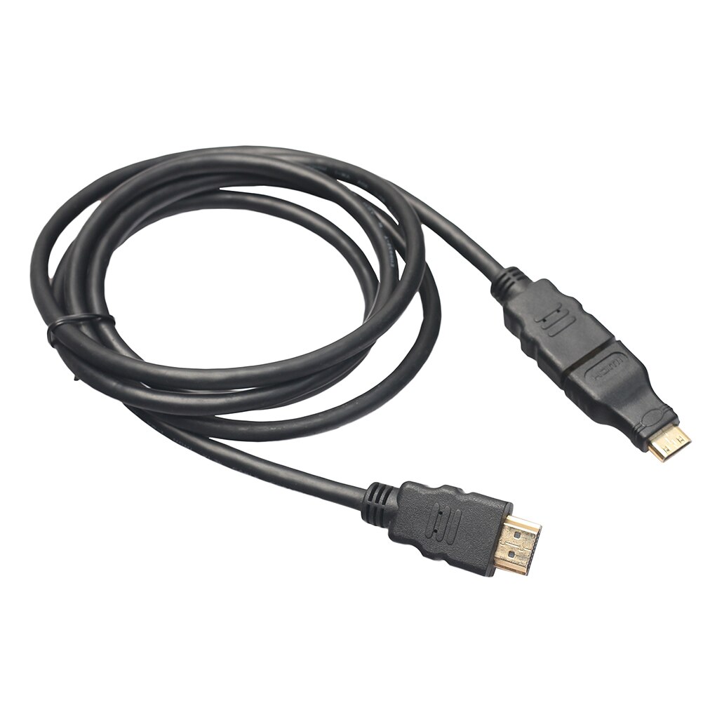 Adaptador 3 en 1 chapado en oro V1.4 HDMI a HDMI Mini HDMI Cable Micro HDMI para Xbox360 para PS3 HDTV 1080P móvil
