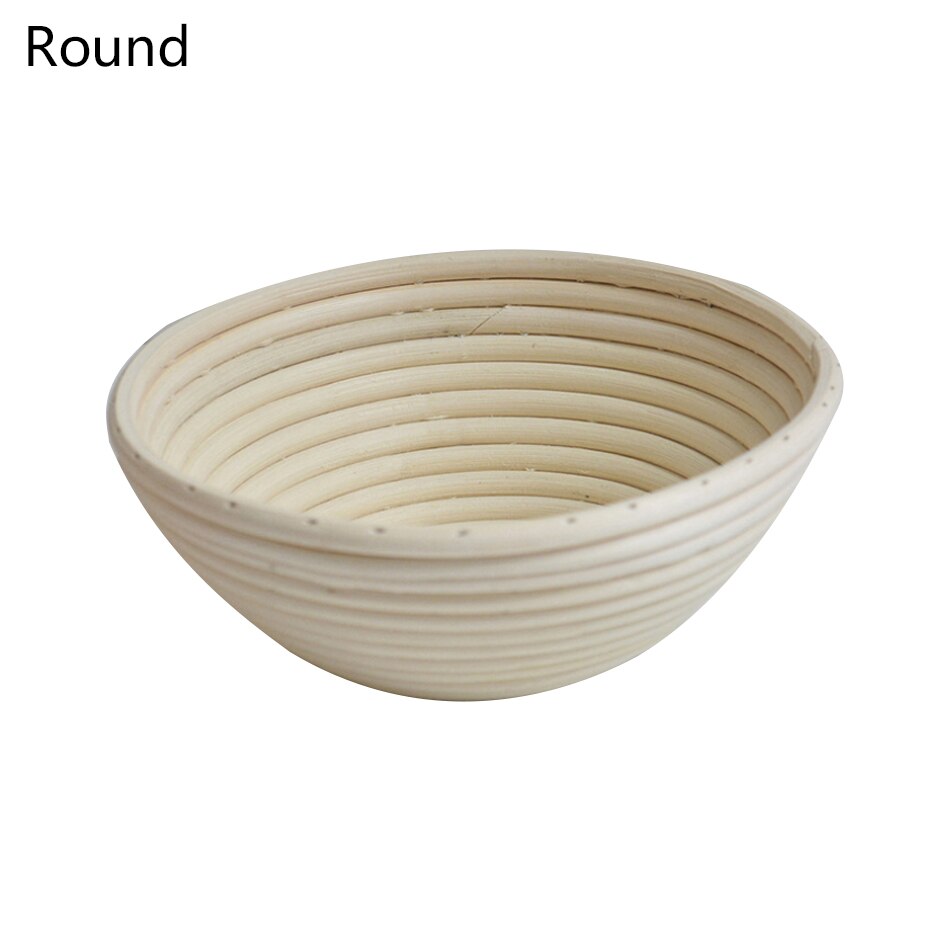 Cesta redonda ovalada de mimbre para fermentación, cesta de mimbre, suministros de cocina, cestas de mimbre para fermentación: B 21X15X8CM