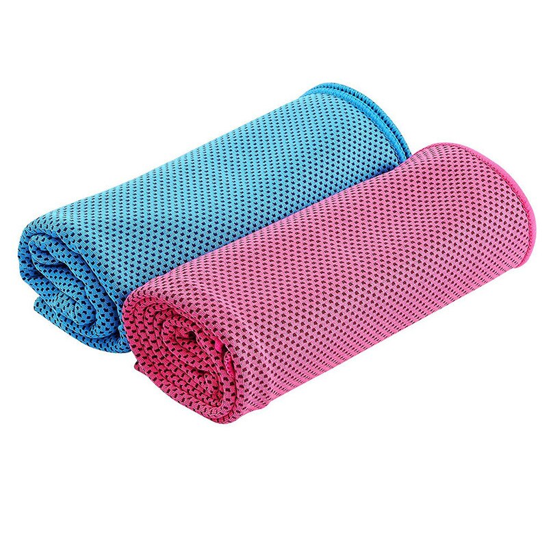 2 pcs Cooling Handdoek Super Absorberende Cooling Handdoek voor Sport Fitness Yoga Reizen Camping & 3jj01