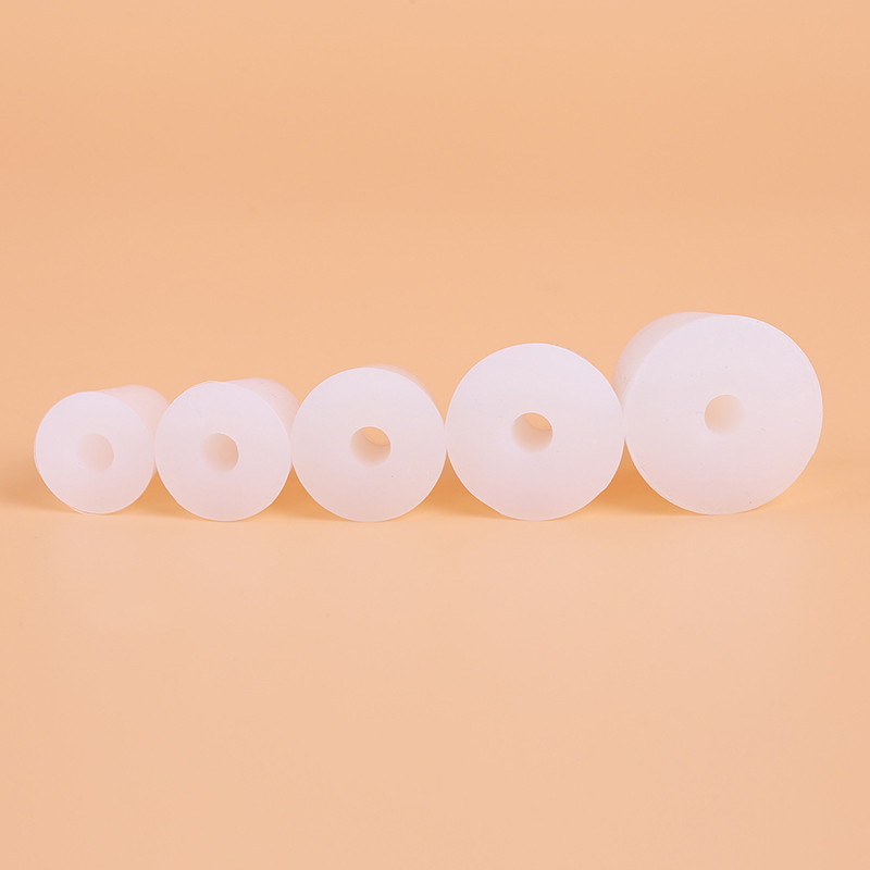 Home Brew Wine Stoppers Silicone Plug With 8mm Hole For Airlock Valve Bubbler Fermentation Exhaust Valve Silicone Rubber Plug