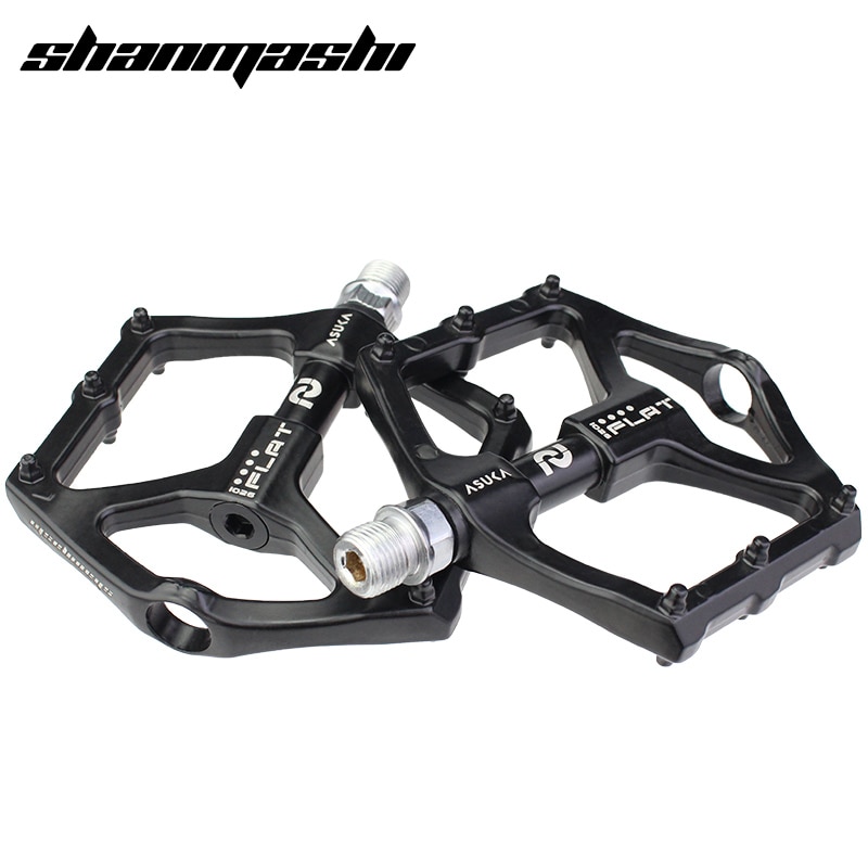 SMS 1026 Bicycle Pedals Aluminum Alloy Integrated Molding Ultralight Wide Non-slip Bearing MTB Road Bike Flat Platform Pedal