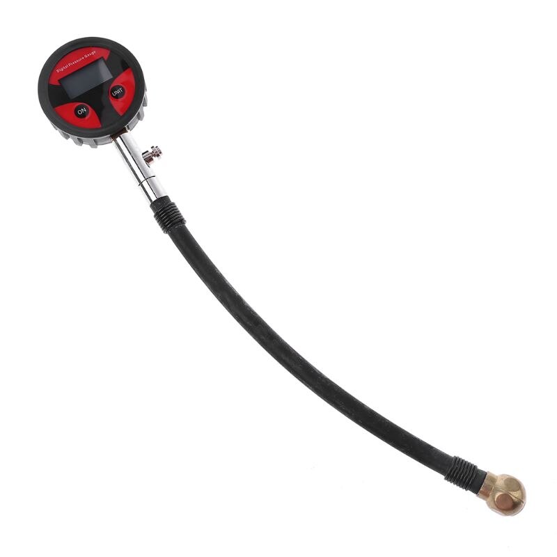 Ball Head Universal Tire Digital Pressure Gauge for Motor Car Bike Truck Tyre 4 Units with Battery