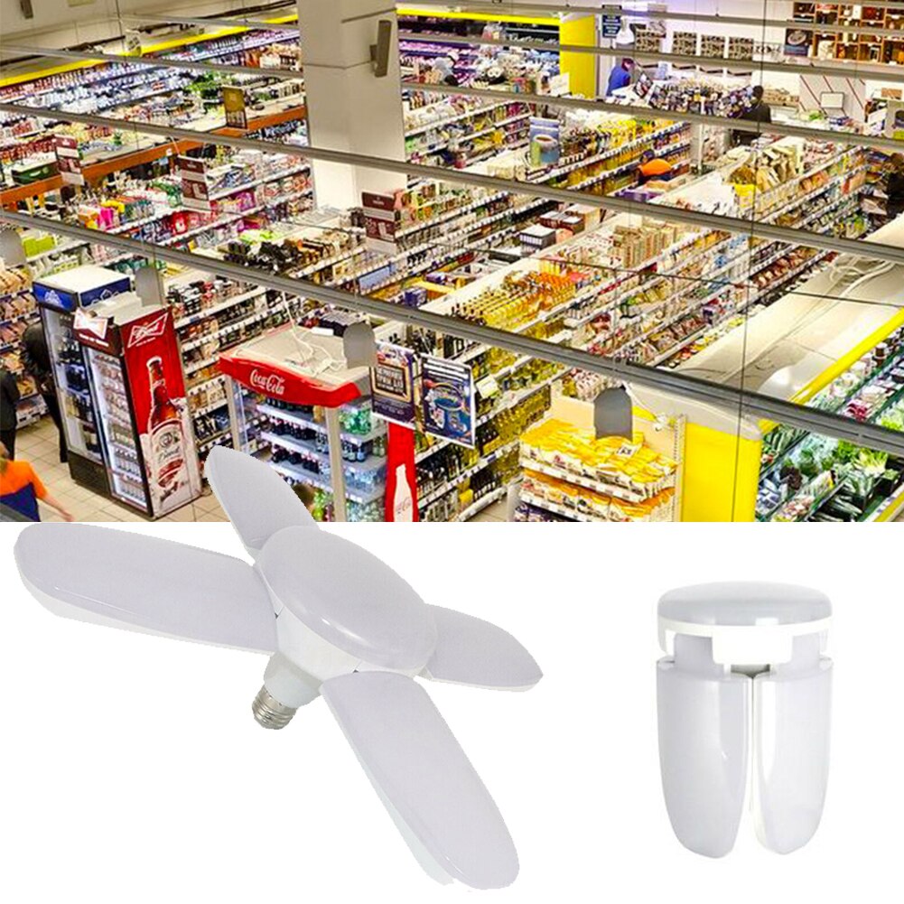 E27 Deformable LED Garage Light 4500 lumens 6500K AC85-260V 100W Multi Usage Workshop Utility Recreation Rooms car shops Lamp