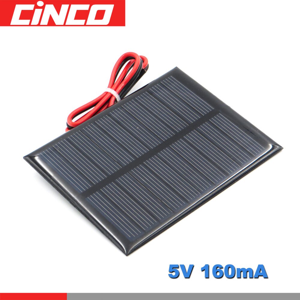 Placa solar de 5v 160ma com cabo de extensão de 30cm, silício monocristalino, faça você mesmo, módulo de carregador de bateria, mini fio de célula solar, brinquedo