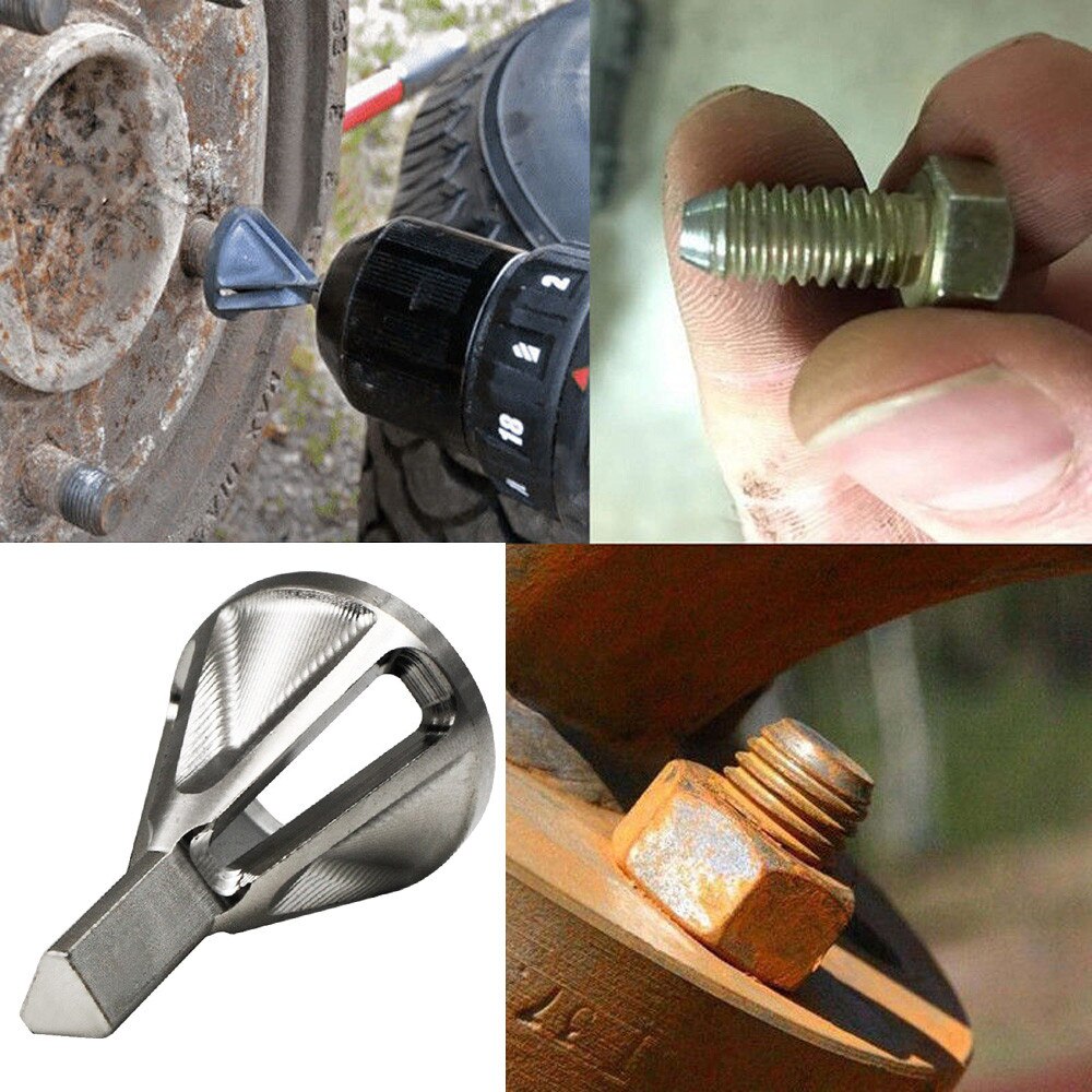 Stainless Steel Deburring External Chamfer Tool Drill Bit Remove Burr Silver Heliburr Deburring External Chamfer Tool Stainless