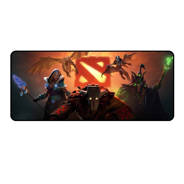 70*30cm game mouse pad mat Large for Dota2 gaming mousepad L XL gamer mouse pads for Dota 2 Computer Peripherals accessories: Black