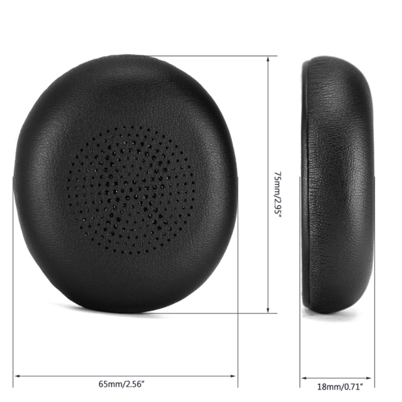 Almohadillas de cuero Premium para JABRA ELITE 45H Evolve2 65 almohadillas de cojín para auriculares QX2A