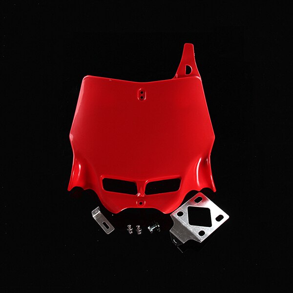 Plaque d'immatriculation universelle 250CC-450CC | Dirt Pit Bike, Motocross, plaque frontale pour revêtement en plastique: Rouge