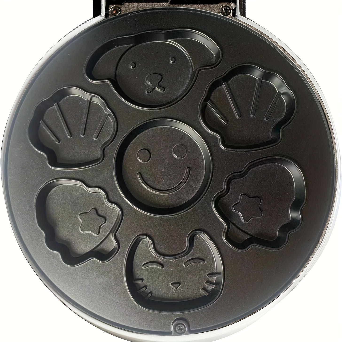 Mini Wafel Kookmachine-Produceren 7 Verschillende Vormen Pannenkoeken Elektrische Non Stick Wafelijzer, Pan Cake Pot Koffiebrander