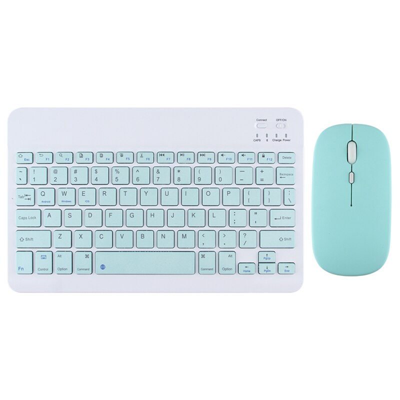 Wireless Keyboard and mouse Mini keyboard for tablet for ipad Tablet Wireless bluetooth keyboard For Android ios Windows Phone: Green