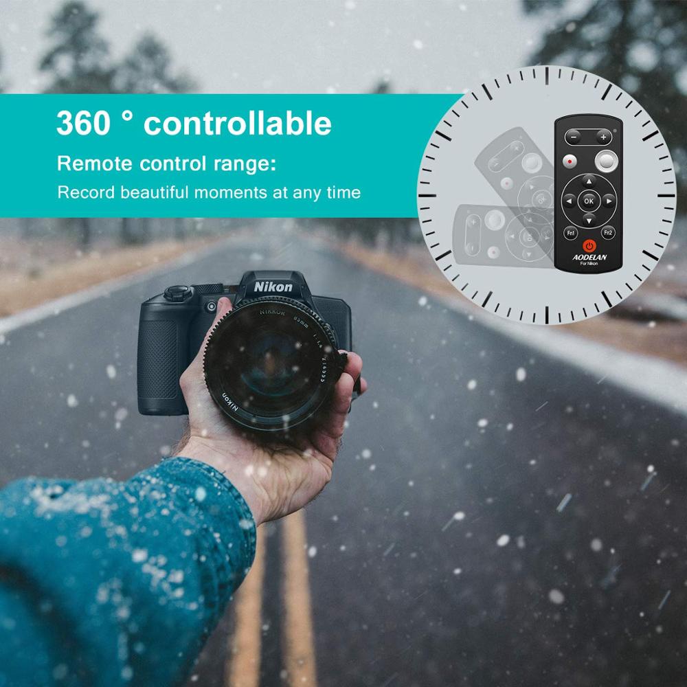 Aodelan trådlös fjärrkontroll för nikon coolpix  p1000 z50 b600 a1000 p950 tillbehör, byt ut ml -l7