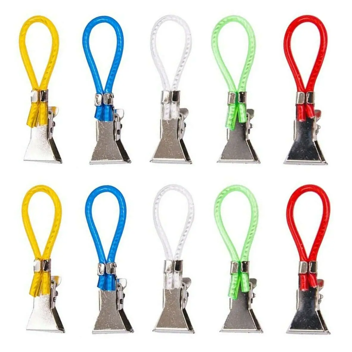 5/10Stck Handtuch Hängen Clips Metall Clip Auf Haken Schlaufen Handtuch KleiderbüGel Hängende Kleidung Heringe Küche Badezimmer veranstalter: Bronze-