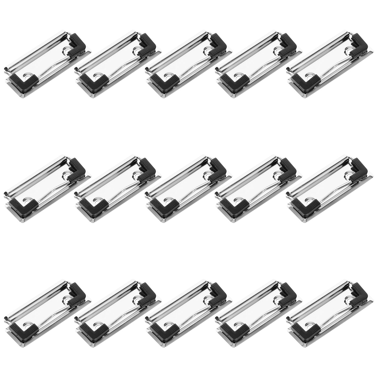 Clips de Metal para portapapeles, 15 piezas, enganches de Metal para tablero duro, pinzas para portapapeles