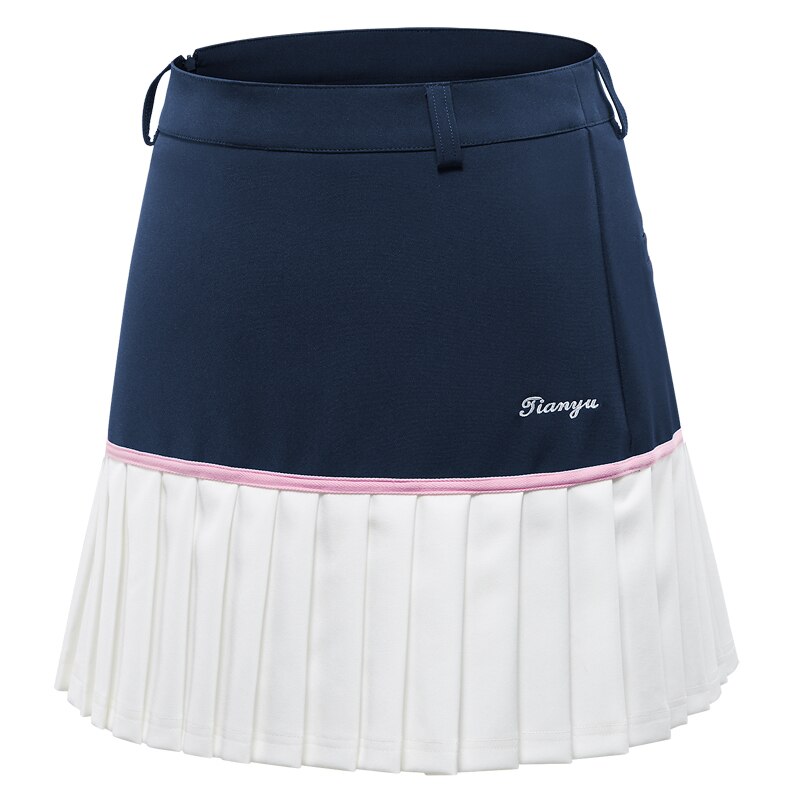 Kvinder golf nederdel sommer kvinders afslappede nederdel atletisk sport korte skorts til damer pige anti-eksponering plisserede nederdele: Xs