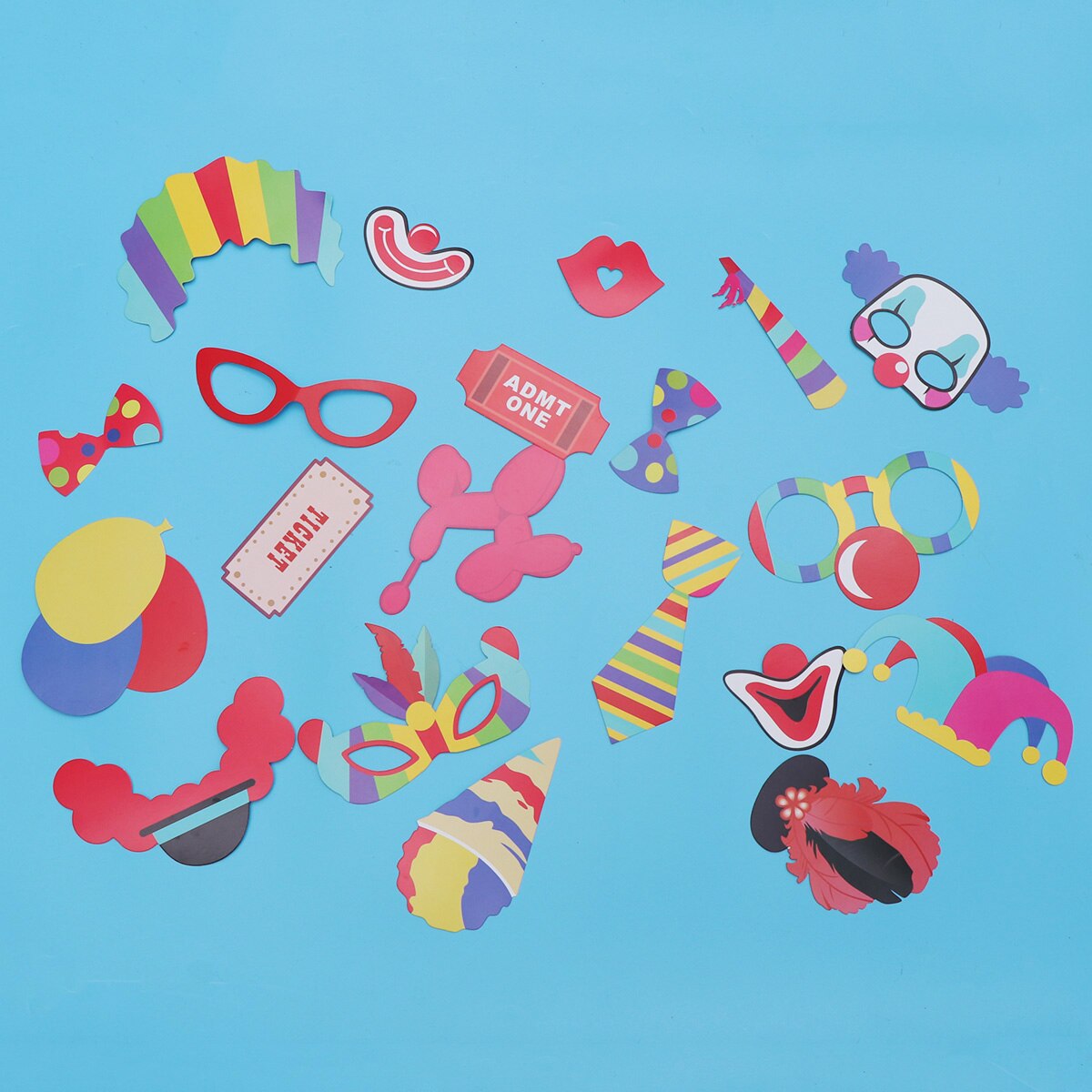24pcs Party Supplies Chic Stylish Funny Photo Props Carnival Party Photo Props Party Souvenir Photo Prop
