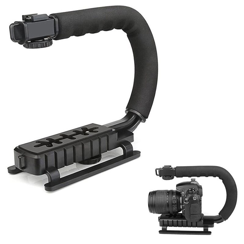 Estabilizador de mano con soporte en forma de C para cámara réflex digital, luz de cámara Sony/Nikon/Canon, Steadicam portátil SLR para Gopro