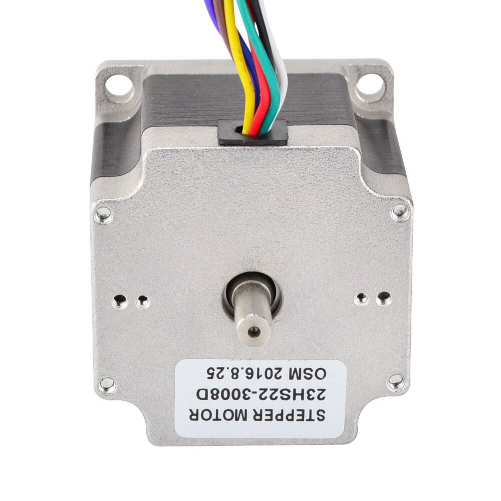 Dual Shaft Nema23 Unipolar/Bipolar Stepper Motor 56mm 2 Phase 1.8 Degree 1.26Nm 3A 8-lead for CNC Mill Lathe Router