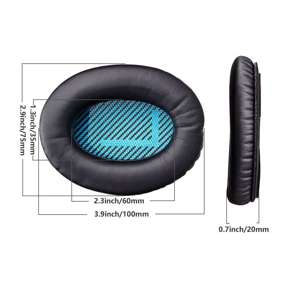 1pair Remplacement Casque Earpads Coussin Mousse Douce Pour Bose