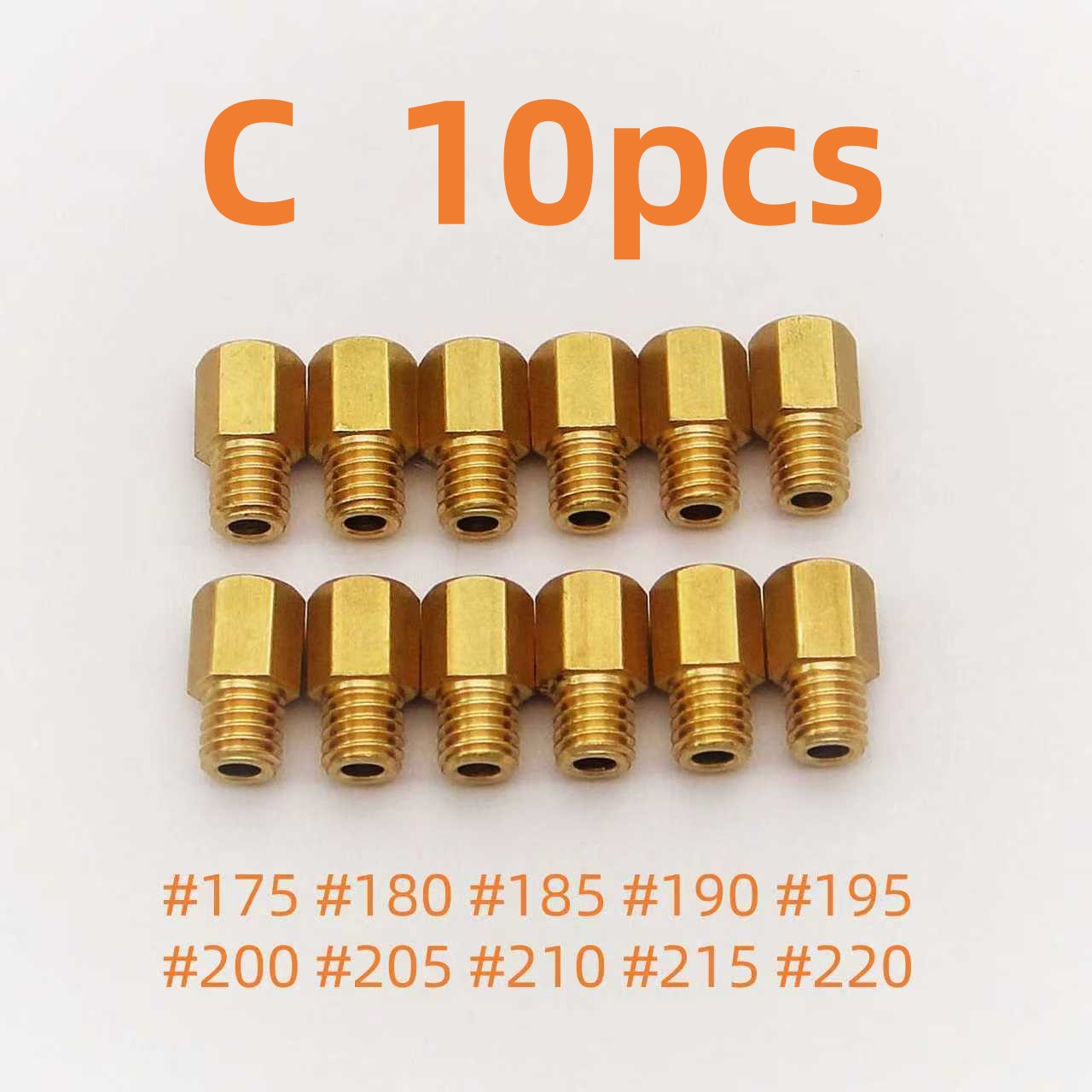 10 Uds. Jatos principales de carburador para carburador Mikuni VM TM TMX 250 260 270 280 290: Lavanda