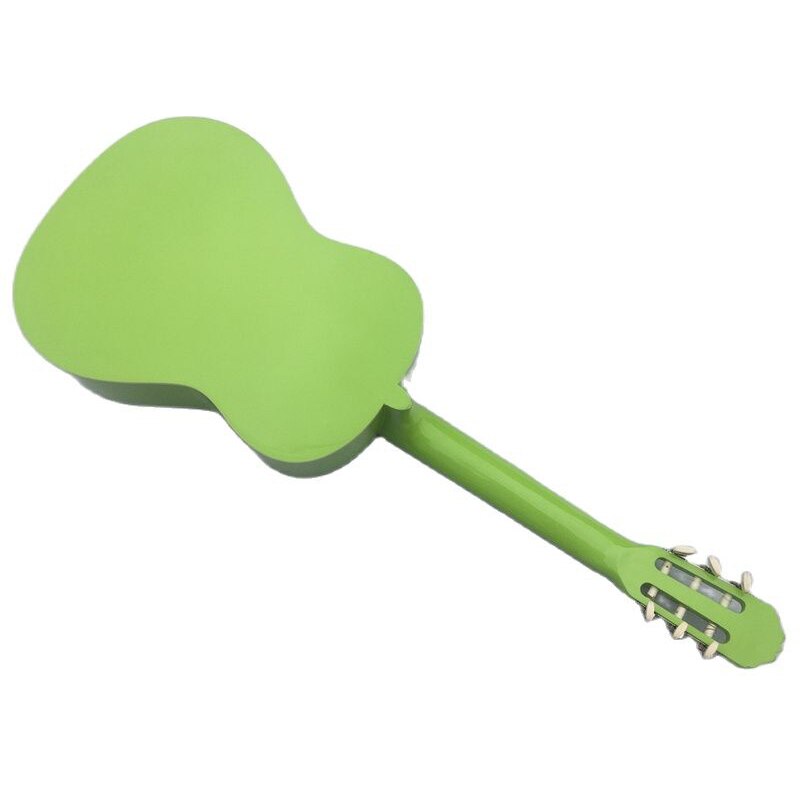 39 inch green full size classic guitar basswood top carbon fiber back and side classical guitar high gloss