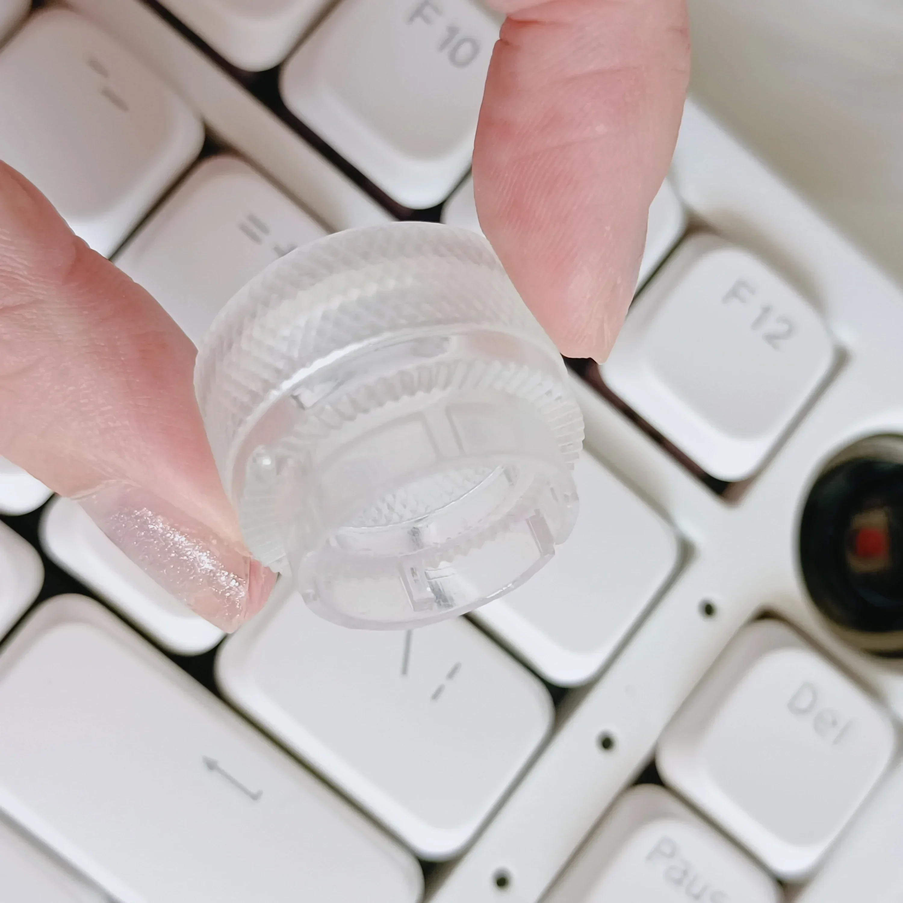 Hi75 Keyboard Knob Replacement Core Clickable Artisan Keycap Custom Translucent Volume Knob Core Gaming Mechanical Keyboard: Gold