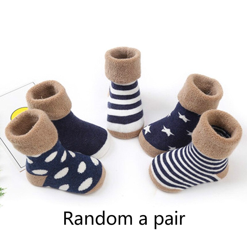Chaussettes pour enfants, 1 paire, en coton doux et Long avec gros nœud aux genoux,: Bleu / 8-10cm
