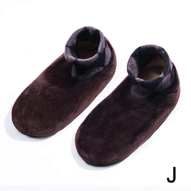 1 paire doux bas polaire chaussettes pantoufle pour hommes femmes hiver épaissir botte chaussette 10 couleurs élastique antidérapant intérieur sol chaussettes: J