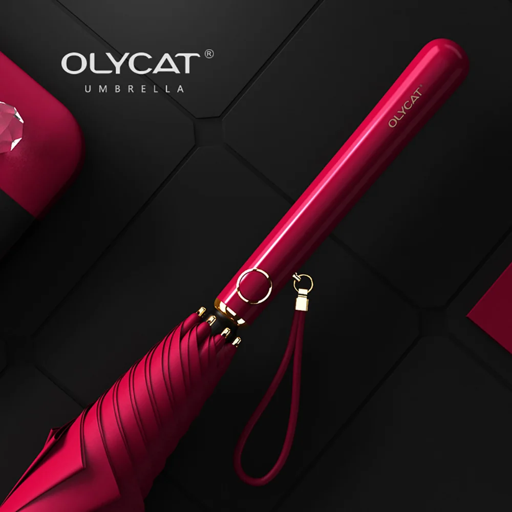 Olycat – Long parapluie Anti UV pour femmes, , de styliste, pour l&#39;extérieur, le Golf, le soleil, coupe-vent, Parasol de plage