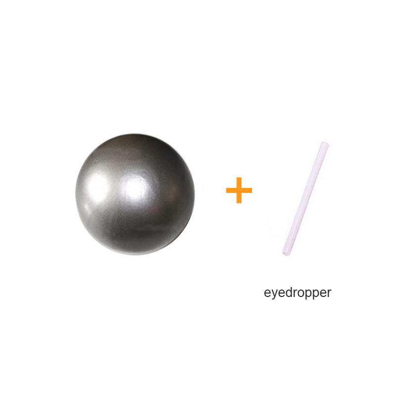 25cm Yoga Ball Exercise Gymnastic Fitness Pilates Ball Balance Exercise Gym Fitness Equipment Indoor Training Yoga Accessories: GRAY