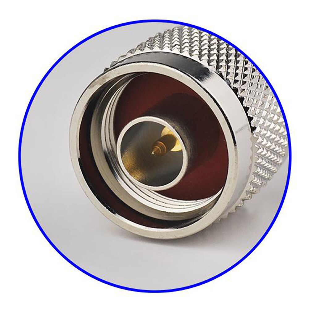 Conector coaxial masculino do rf da braçadeira de superbat 10 pces n para o cabo rg58, rg142, rg400, lmr195