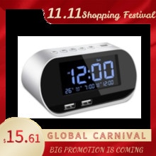 Ledalarm ur radio ur bord digital elektronisk desktop usb powered ure bord indretning boligindretning digital display ur
