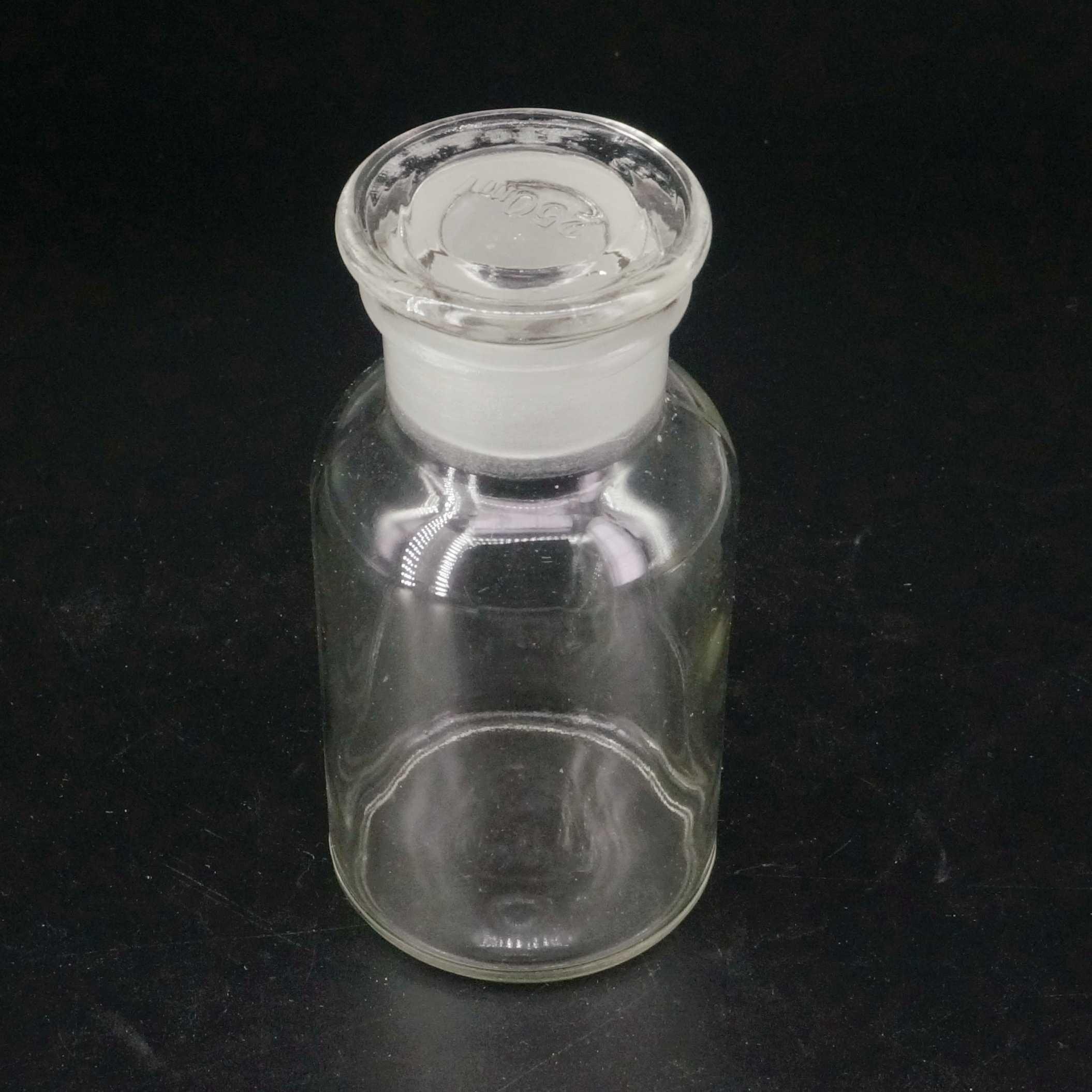 250ml Clear Glass Jar Wide Mouthed Reagent Bottle Chemical Experiment Ware