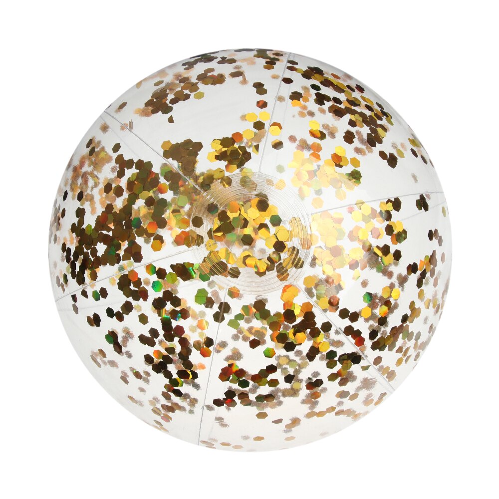 16 tommer glitter oppustelig badebold svømmebassin vandspil ballon sommer sport vand sjov legetøj bolde