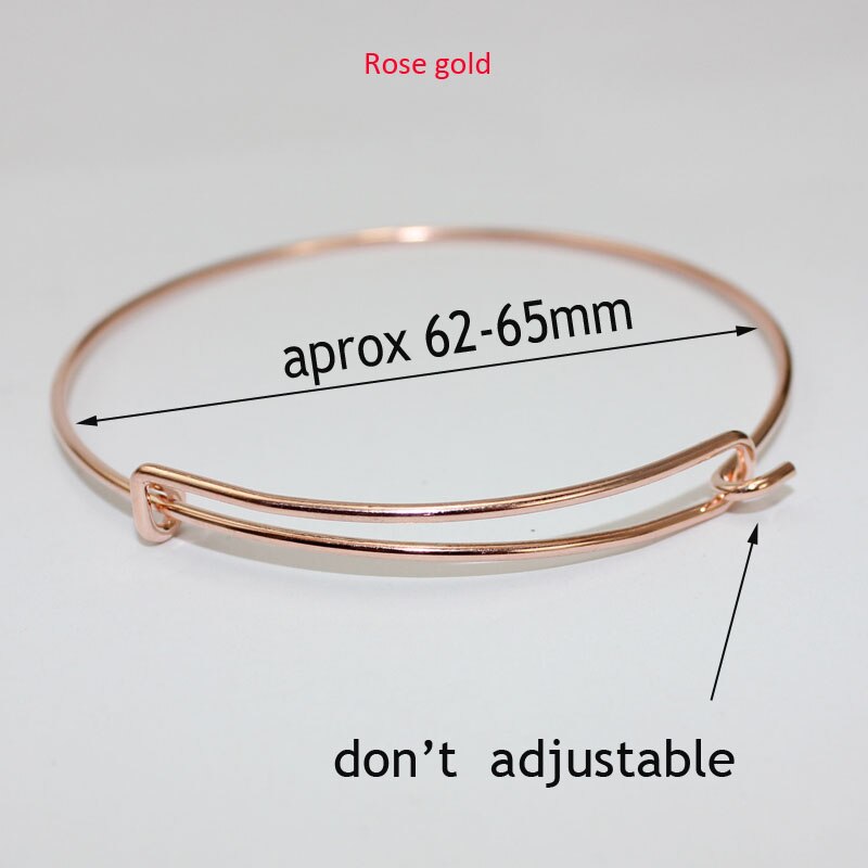 10 sztuk/partia dziecko dorosłych regulowany drut bransoletka bransoletka owinięte nadgarstek mankiet bransoletka bransoletki kobiet stany zjednoczone biżuteria: róża złoto nie adjust