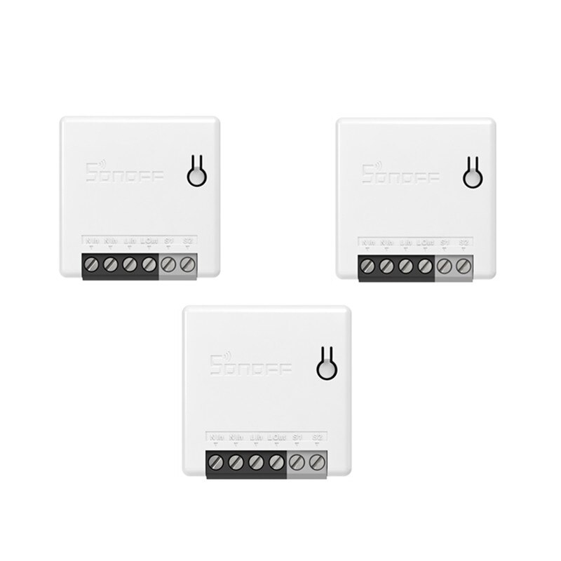 SONOFF ZB MINI Zigbee DIY Smart Switch Two Way Switch APP Remote Control Works With SONOFF ZB Bridge Alexa Google Home Durable: 3pcs