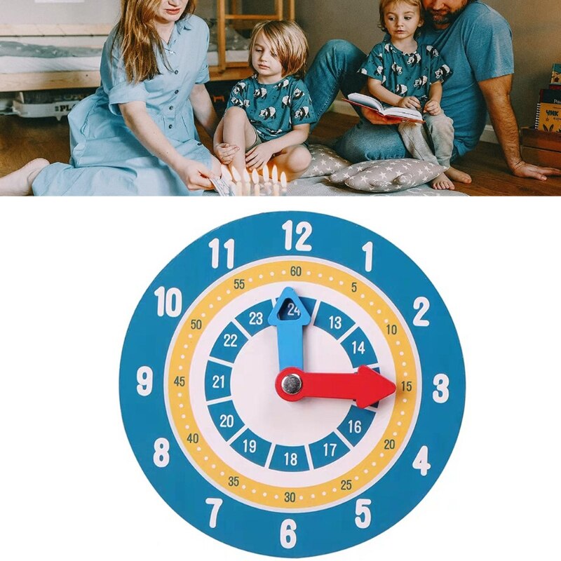 066B Interactive Teaching Clock Model Mathematical Toy Time Learning for Baby Toddler