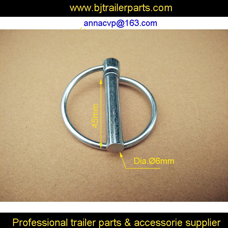 CVP Lynch pin linch pin, hitch lynch pin 6mm pin x 45mm trailer parts