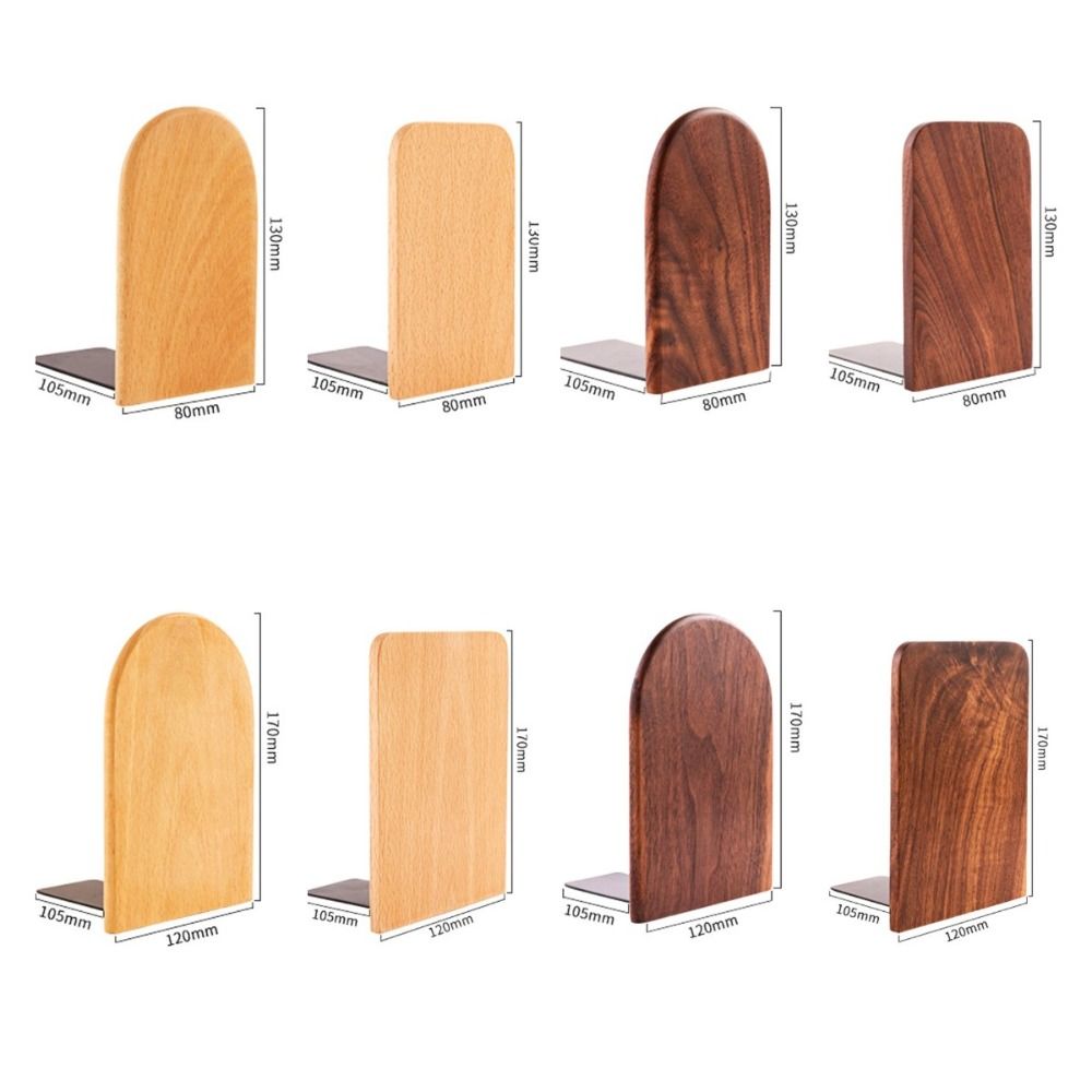 Nature Wooden Bookends Desktop Bookshelf Desk Organizer Office Home Book Accessories Storage Book Holder Wood Book Ends Rack 책꽂이