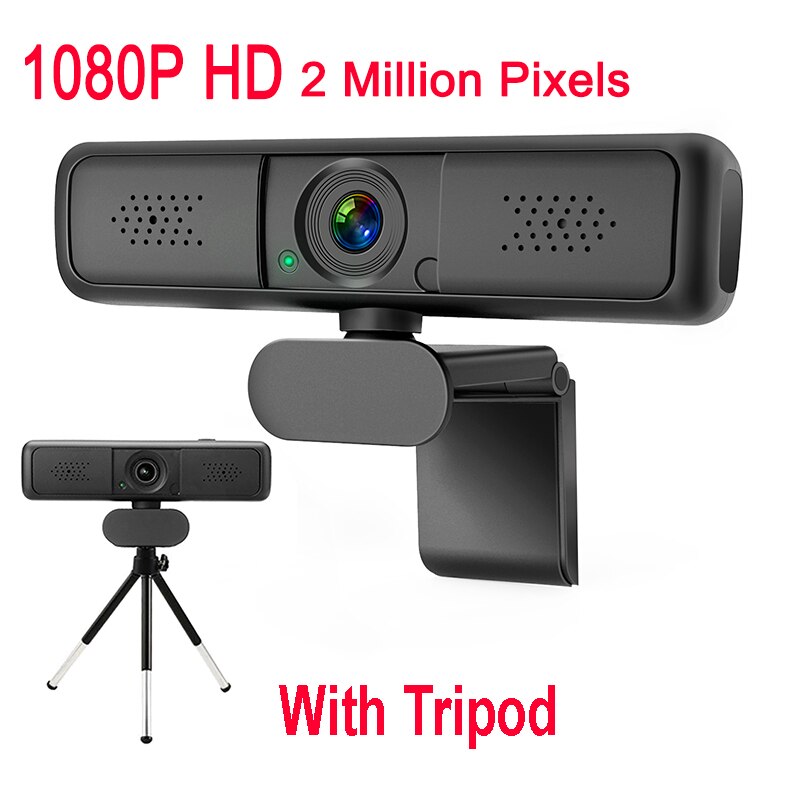 4 million pixels HD PC 1080P Webcam 2K Autofocus USB Web Camera Laptop Desktop For Office Meeting Home With Mic HD 1080P Web Cam: 1080P With Tripod