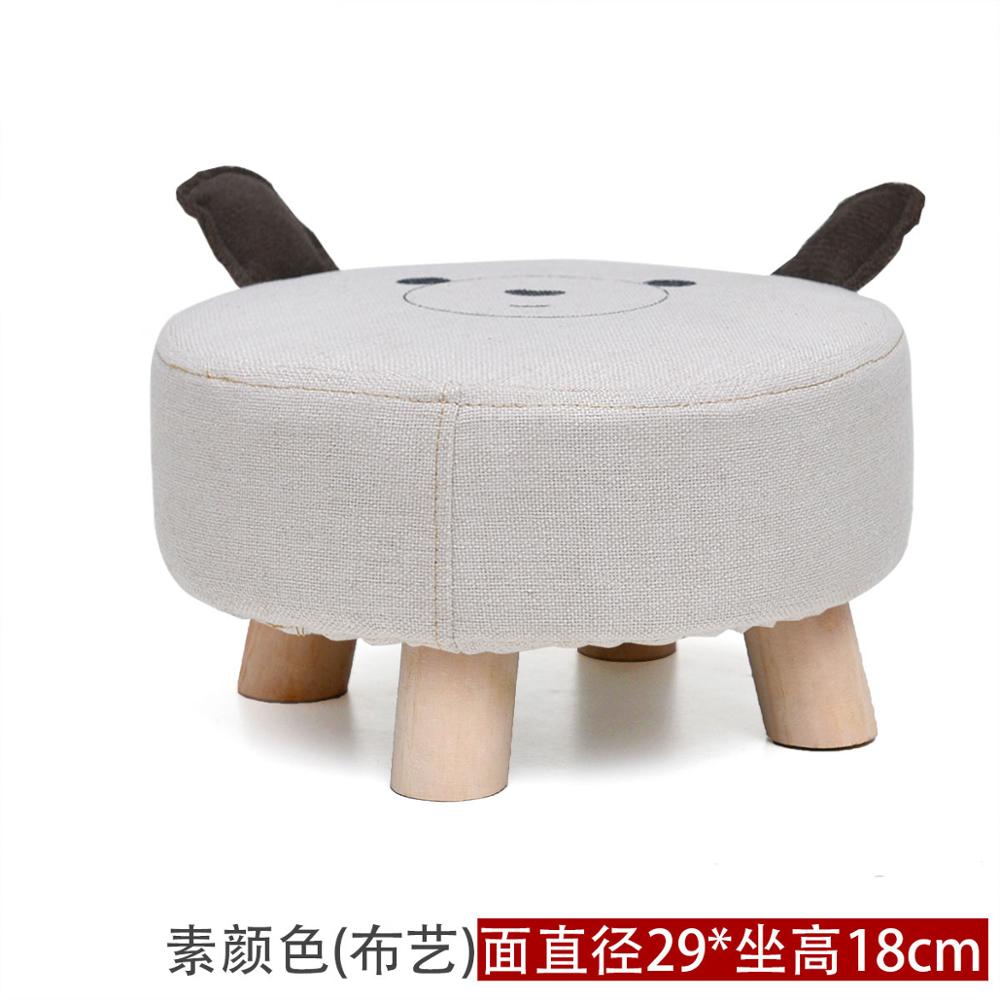 hogar sofá taburete bonito tela arte sala de estar mesa de té mound madera pequeño taburetes para pie BANCO DE taburetes para niños: 4